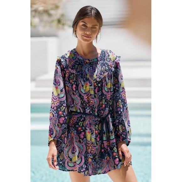 Anthropologie Dresses & Skirts - ANTHROPOLOGIE Women's Cover-Up Tunic Size XS In Black